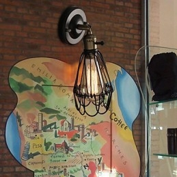 Amerykański loft wiejski przywracający starożytne sposoby lampa ścienna z kutego żelaza lampa ścienna