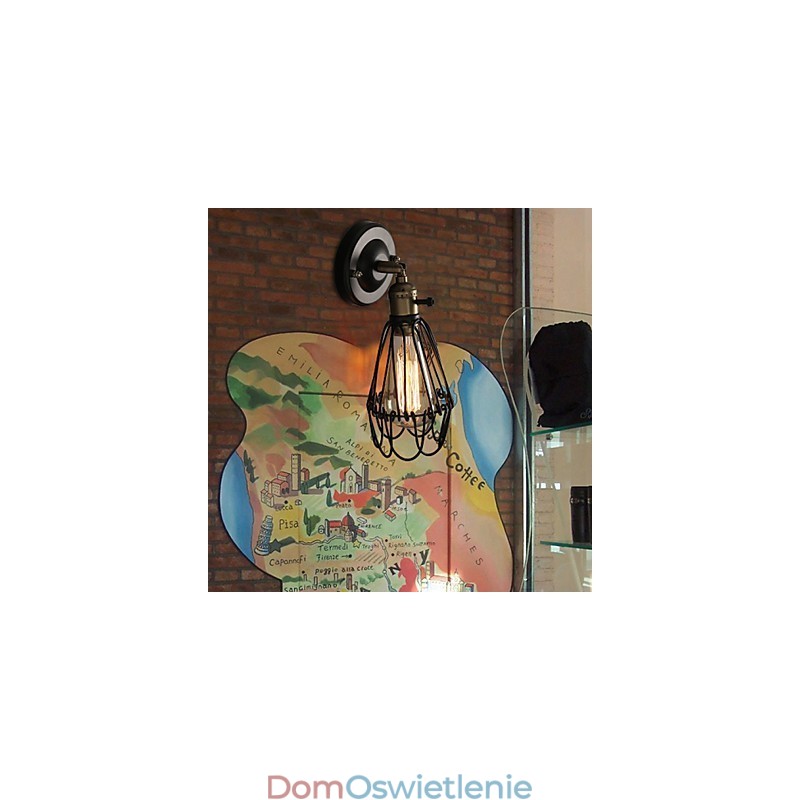 Amerykański loft wiejski przywracający starożytne sposoby lampa ścienna z kutego żelaza lampa ścienna
