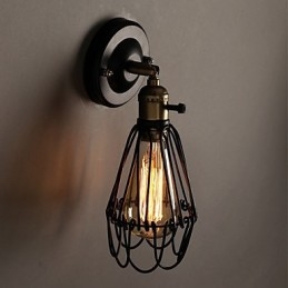 Amerykański loft wiejski przywracający starożytne sposoby lampa ścienna z kutego żelaza lampa ścienna