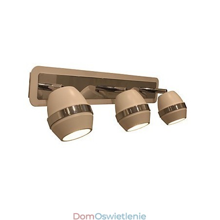 Nowoczesne kuliste chromowane kinkiety łazienkowe z 3 światłami