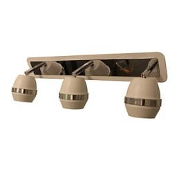 Nowoczesne kuliste chromowane kinkiety łazienkowe z 3 światłami