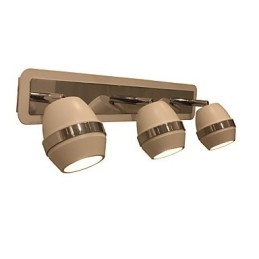 Nowoczesne kuliste chromowane kinkiety łazienkowe z 3 światłami