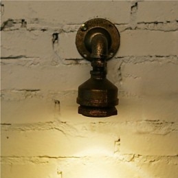 Loft Żelazna rura wodna Lampa ścienna Kinkiet Industrial Vintage Oświetlenie ścienne do oświetlenia wewnętrznego domu