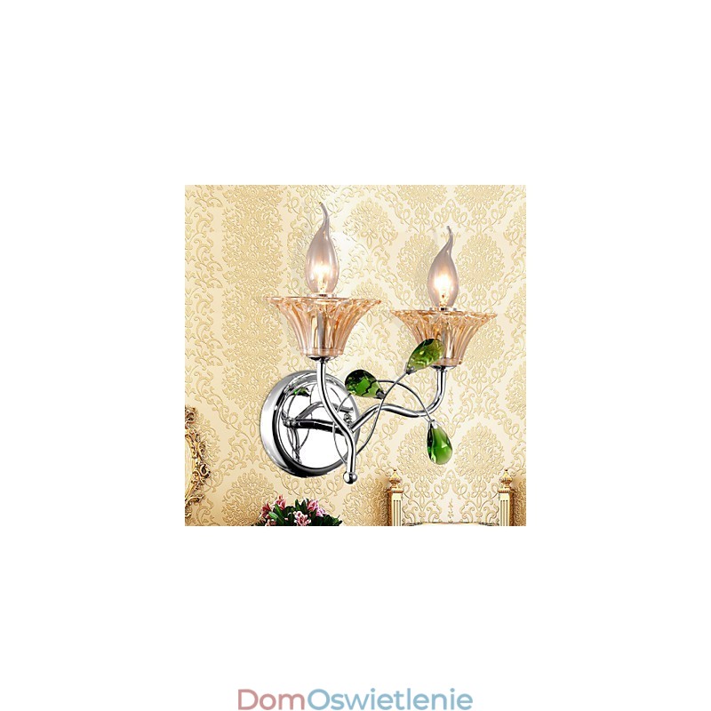 Kinkiety Oświetlenie łazienkowe Lampy ścienne na świece Kryształowe Nowoczesne Współczesne Metalowe