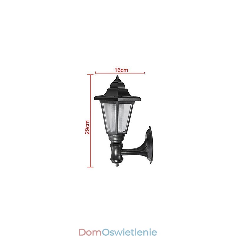 Zasilana energią słoneczną zewnętrzna ścieżka ogrodowa bezpieczeństwo na podwórku lampa ścienna krajobrazowa
