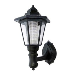 Zasilana energią słoneczną zewnętrzna ścieżka ogrodowa bezpieczeństwo na podwórku lampa ścienna krajobrazowa