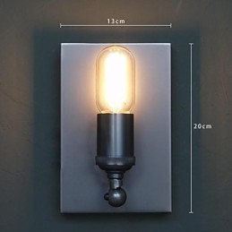 Zakontraktowany i kreatywny kraj przemysłowy wiatr przywracający starożytne sposoby lampa ścienna Edison