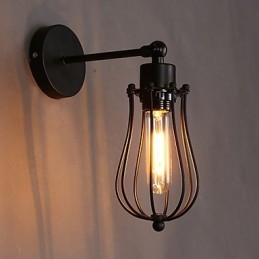 Kreatywna osobowość dekoracyjna kutego żelaza retro kinkiet grejpfrutowy