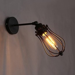 Kreatywna osobowość dekoracyjna kutego żelaza retro kinkiet grejpfrutowy