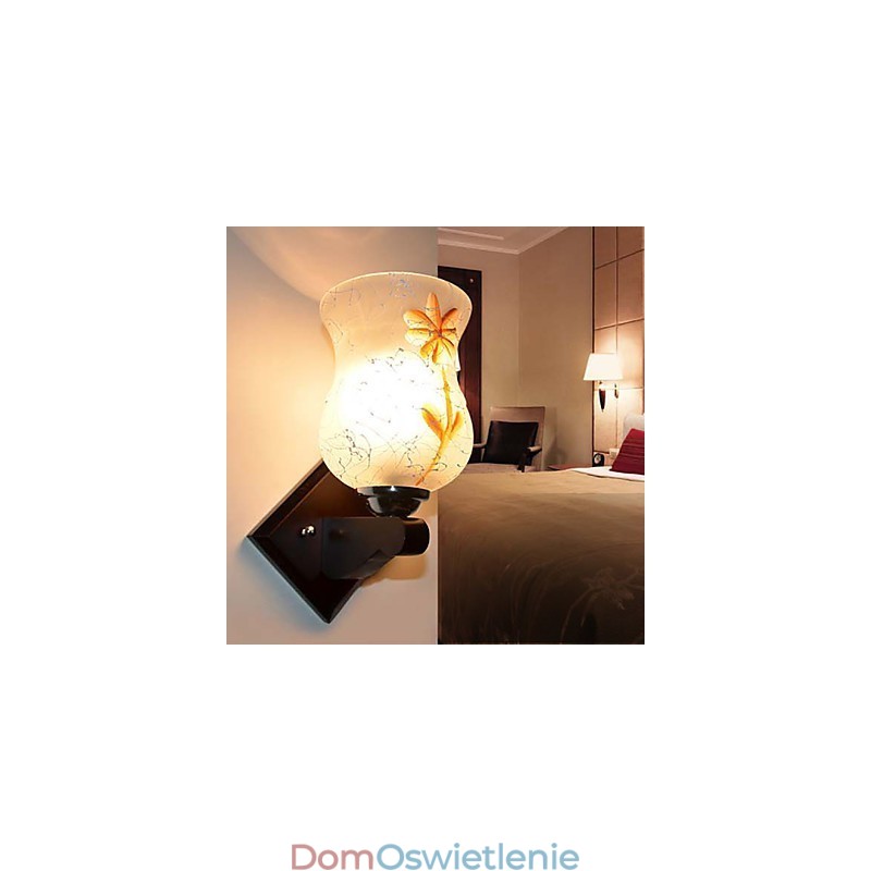 Solidna Drewniana Kreatywna Lampa Ścienna Do Sypialni Głowa Łóżka Światła