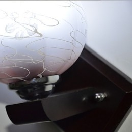 Solidna Drewniana Kreatywna Lampa Ścienna Do Sypialni Głowa Łóżka Światła