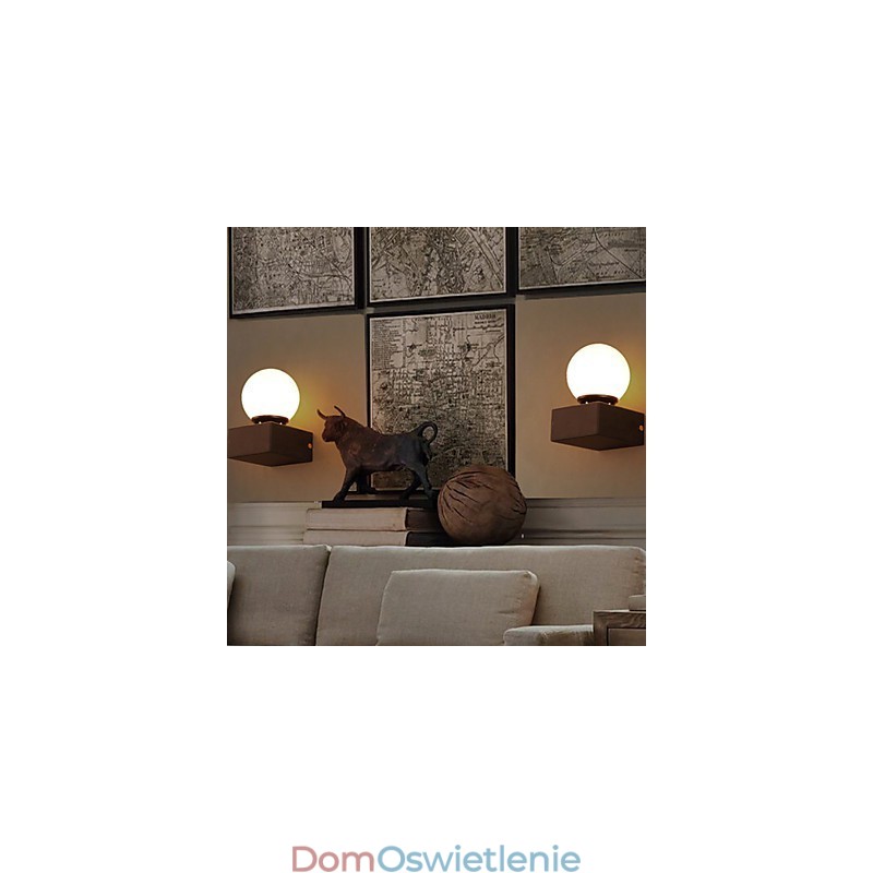Kreatywna lampa ścienna Ball Loft, kuta lampa ścienna z żelaza, przywracanie starożytnych sposobów oświetlenia