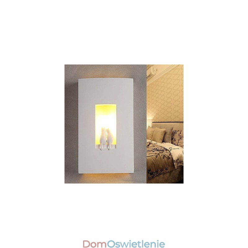 Modne, ciepłe dziecięce światło wiszące do pokoju, kreatywne kinkiety, gipsowe lampy ścienne