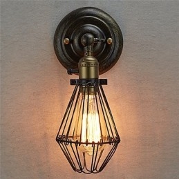 Styl Vintage Industrial Otwieranie i Zamykanie Światło Kinkiet Klatkowy Lampa Loft Przywracanie Starożytnych Sposobów Lampa Ścienna