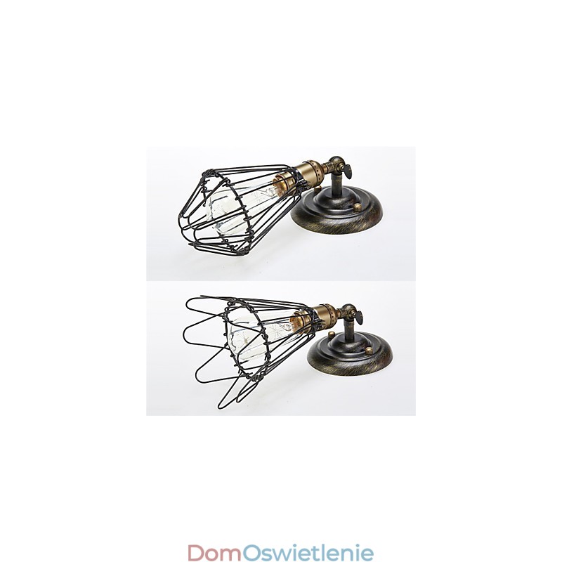Styl Vintage Industrial Otwieranie i Zamykanie Światło Kinkiet Klatkowy Lampa Loft Przywracanie Starożytnych Sposobów Lampa Ścienna