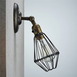 Styl Vintage Industrial Otwieranie i Zamykanie Światło Kinkiet Klatkowy Lampa Loft Przywracanie Starożytnych Sposobów Lampa Ścienna