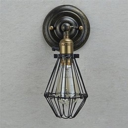 Styl Vintage Industrial Otwieranie i Zamykanie Światło Kinkiet Klatkowy Lampa Loft Przywracanie Starożytnych Sposobów Lampa Ścienna