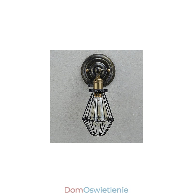 Styl Vintage Industrial Otwieranie i Zamykanie Światło Kinkiet Klatkowy Lampa Loft Przywracanie Starożytnych Sposobów Lampa Ścienna