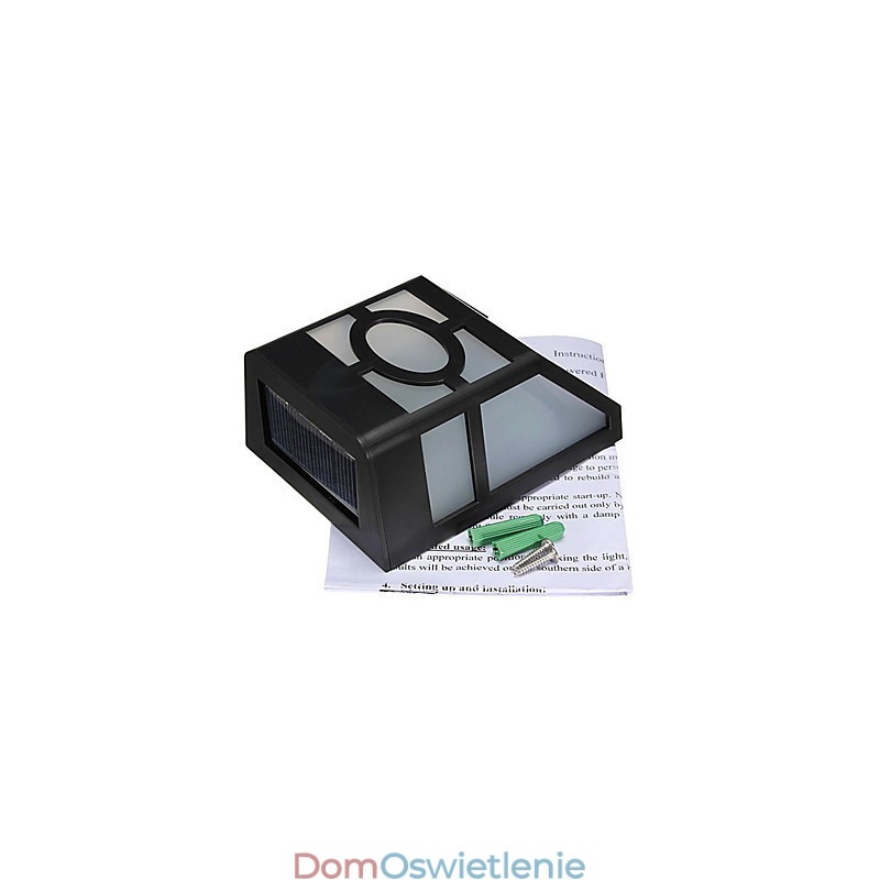 Ciepły żółty zasilany energią słoneczną ścienny uchwyt 2 latarnie pokładowe