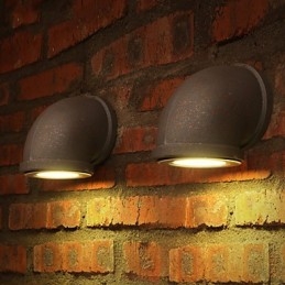 Loft Osobowość Vintage Bar Counter Water Pipe Kinkiet Spot Light Lot Oświetlenie Montaż Schody Balkon Lampa
