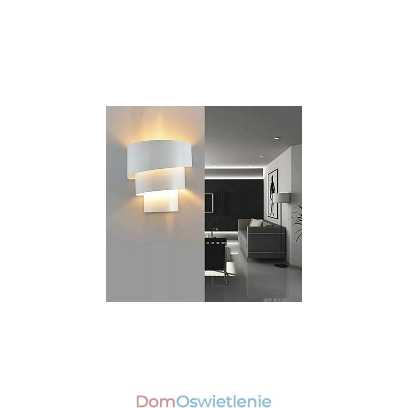 Wysokiej jakości nowoczesna, modna spiralna lampa ścienna kreatywna lampa ścienna