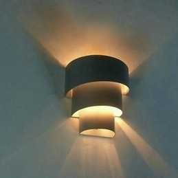 Wysokiej jakości nowoczesna, modna spiralna lampa ścienna kreatywna lampa ścienna