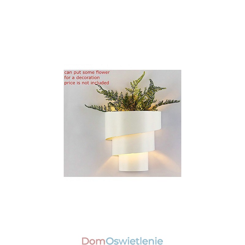 Wysokiej jakości nowoczesna, modna spiralna lampa ścienna kreatywna lampa ścienna