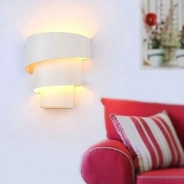 Wysokiej jakości nowoczesna, modna spiralna lampa ścienna kreatywna lampa ścienna