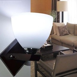 Lampa ścienna szklana ciepła nowoczesna lampa ścienna głowy łóżka światła