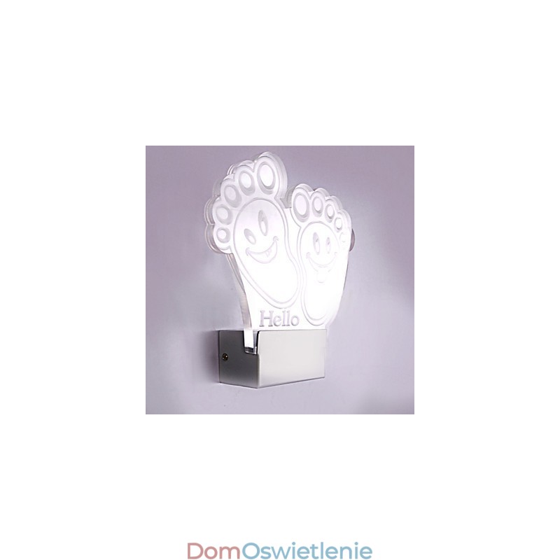 Lampa ścienna akrylowa PCV Lampa świetlna Chip Nowoczesny Współczesny Metal