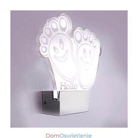 Lampa ścienna akrylowa PCV Lampa świetlna Chip Nowoczesny Współczesny Metal