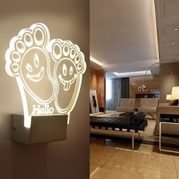 Lampa ścienna akrylowa PCV Lampa świetlna Chip Nowoczesny Współczesny Metal