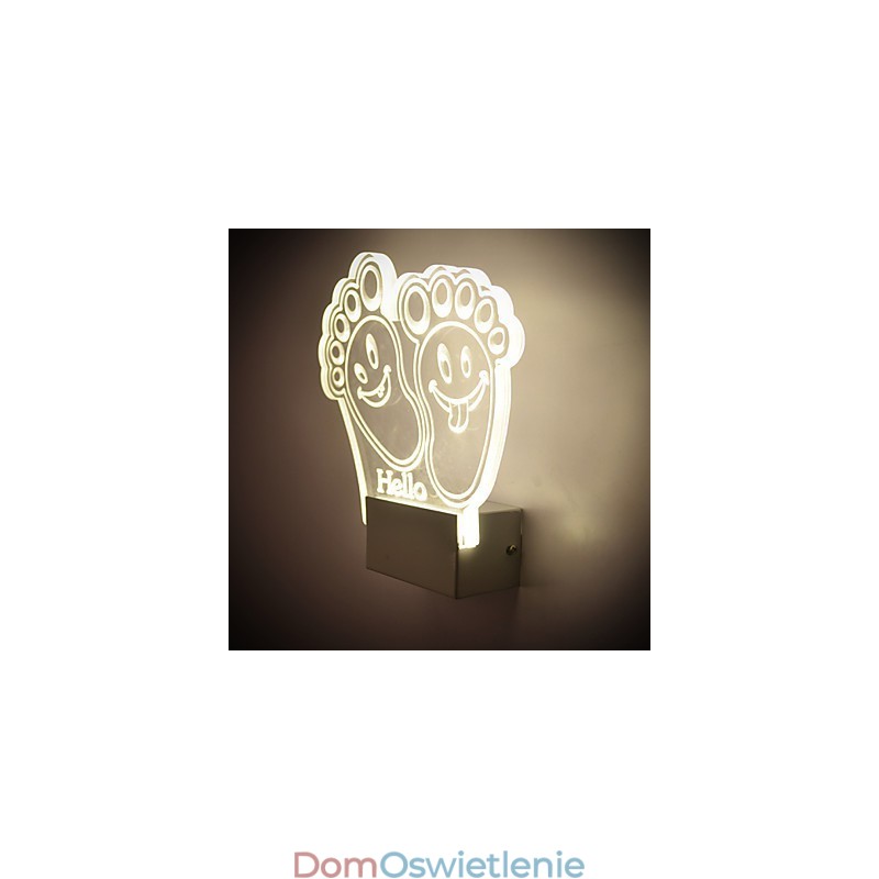 Lampa ścienna akrylowa PCV Lampa świetlna Chip Nowoczesny Współczesny Metal