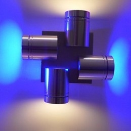 Miniaturowe lampy ścienne montowane na płasko, nowoczesne, współczesne, metalowe