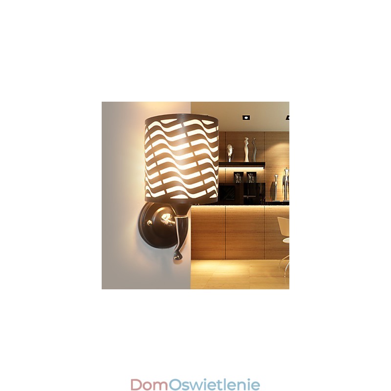 Nowoczesne lampy ścienne z kutego żelaza z owczej skóry