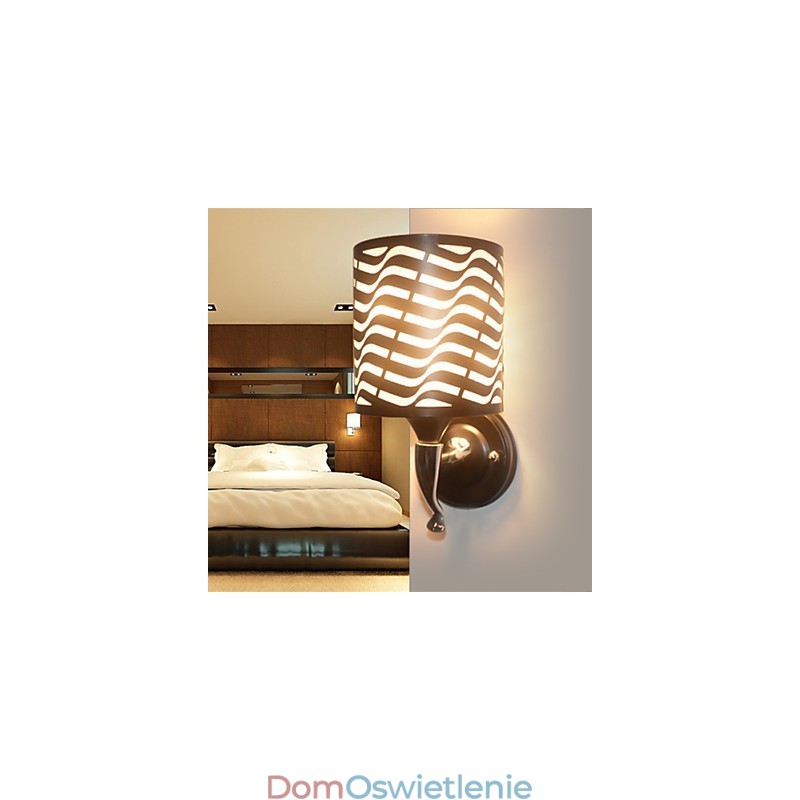 Nowoczesne lampy ścienne z kutego żelaza z owczej skóry