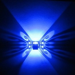 Kreatywna lampa ścienna motyl