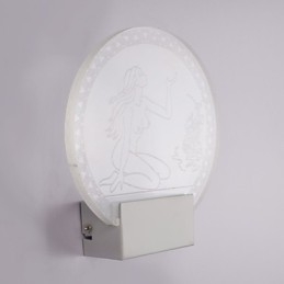 Lampa ścienna akrylowa PCV Lampa świetlna Chip Nowoczesna współczesna metalowa 5W