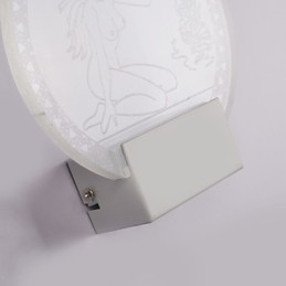 Lampa ścienna akrylowa PCV Lampa świetlna Chip Nowoczesna współczesna metalowa 5W