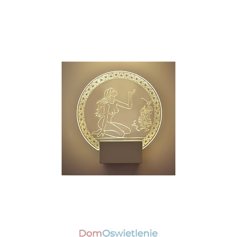 Lampa ścienna akrylowa PCV Lampa świetlna Chip Nowoczesna współczesna metalowa 5W