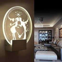 Lampa ścienna akrylowa PVC Lampa świetlna Nowoczesna współczesna metalowa