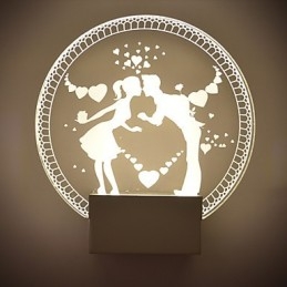Lampa ścienna akrylowa PVC Lampa świetlna Nowoczesna współczesna metalowa