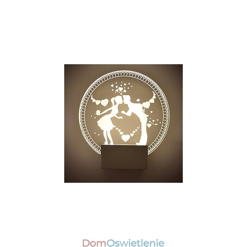 Lampa ścienna akrylowa PVC Lampa świetlna Nowoczesna współczesna metalowa