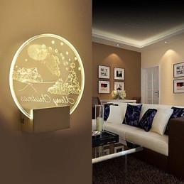 Lampa ścienna akrylowa PCV Lampa świetlna Nowoczesna współczesna metalowa
