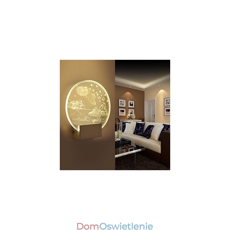 Lampa ścienna akrylowa PCV Lampa świetlna Nowoczesna współczesna metalowa