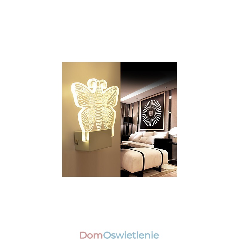 Lampa ścienna akrylowa PCV Lampa świetlna Nowoczesna współczesna metalowa
