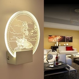 Lampa ścienna akrylowa PCV Lampa świetlna Nowoczesna współczesna metalowa