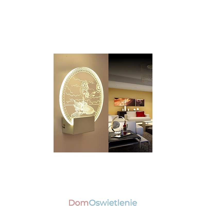 Lampa ścienna akrylowa PCV Lampa świetlna Nowoczesna współczesna metalowa