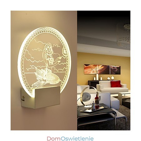 Lampa ścienna akrylowa PCV Lampa świetlna Nowoczesna współczesna metalowa