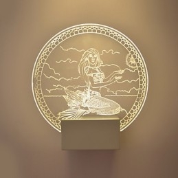 Lampa ścienna akrylowa PCV Lampa świetlna Nowoczesna współczesna metalowa